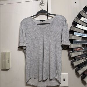 Adrianna Papell Black and White Short Sleeve Top